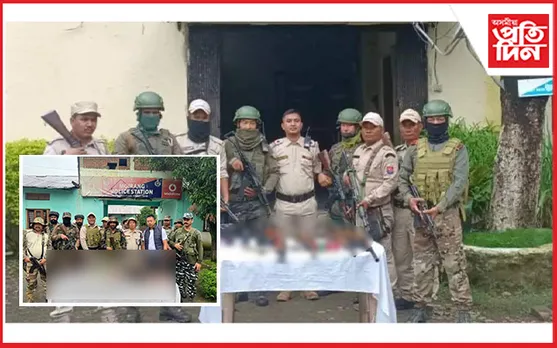 অশান্ত মণিপুৰত পুনৰ উদ্ধাৰ বুজন সংখ্যক অস্ত্ৰশস্ত্ৰ...